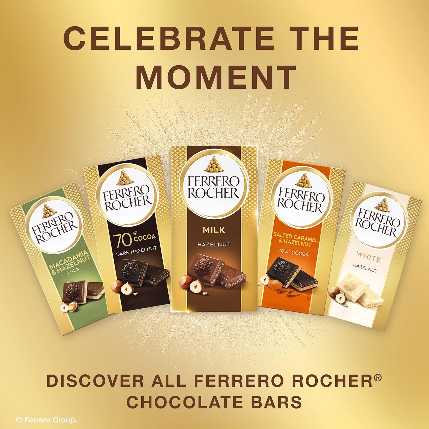 Ferrero Rocher Hazelnut Dark Chocolate Bar – Cozy Coffee Break Companion for Desk Relaxation Rituals