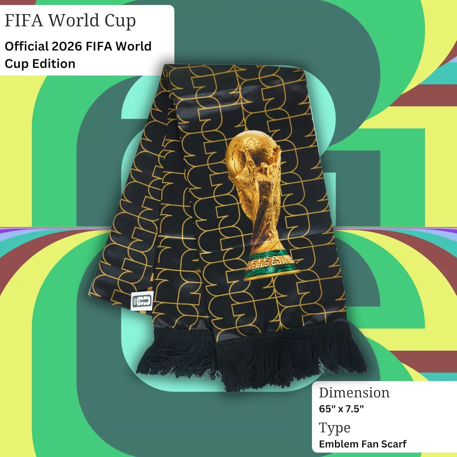 FIFA World Cup 2026 Edition Scarf – Lightweight Gameday Wear for Stadium Stands and Fan Festivals
