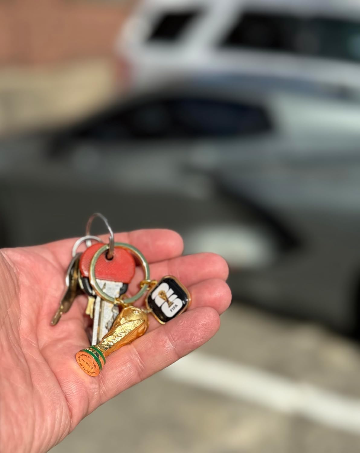 FIFA World Cup 2026 Trophy Keychain – Holiday Stocking Stuffer for World Cup Watch Party Host