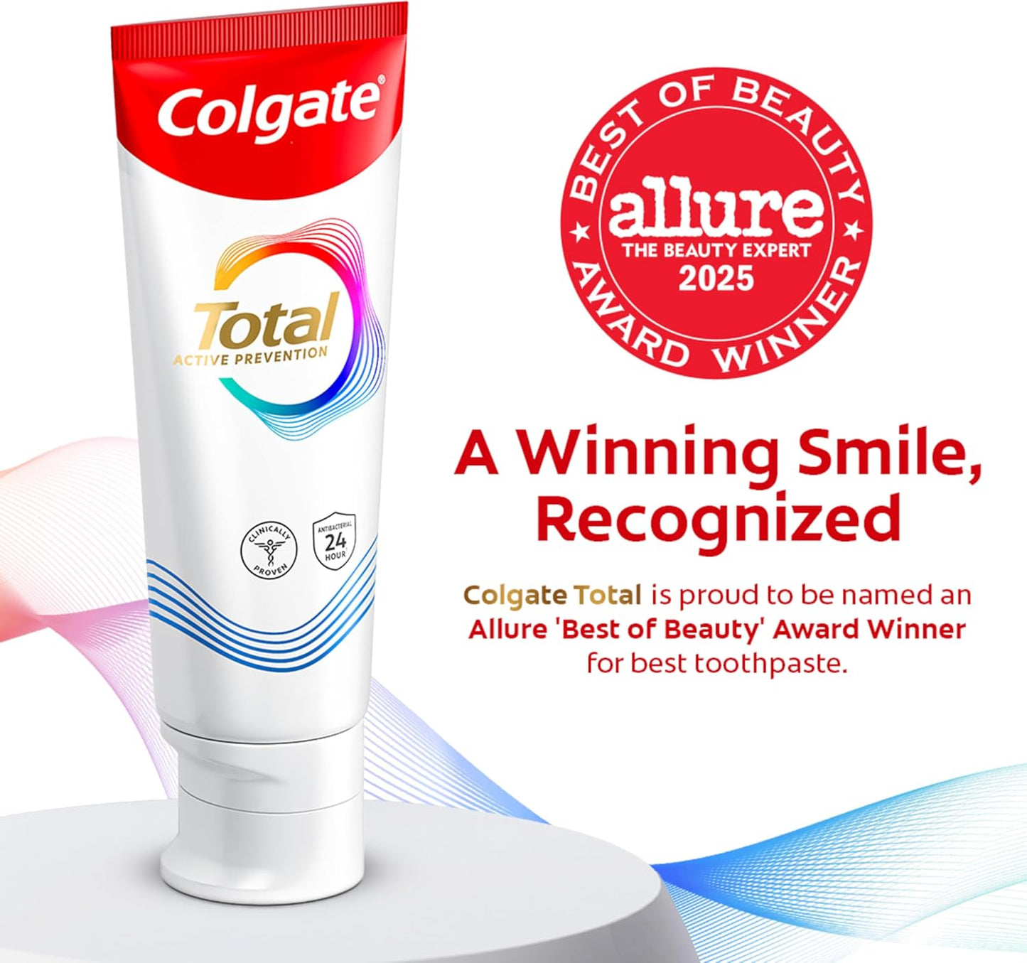 fights 8 issues: gingivitis, plaque, tartar, cavities, sensitivity, bad breath, enamel erosion, and stains