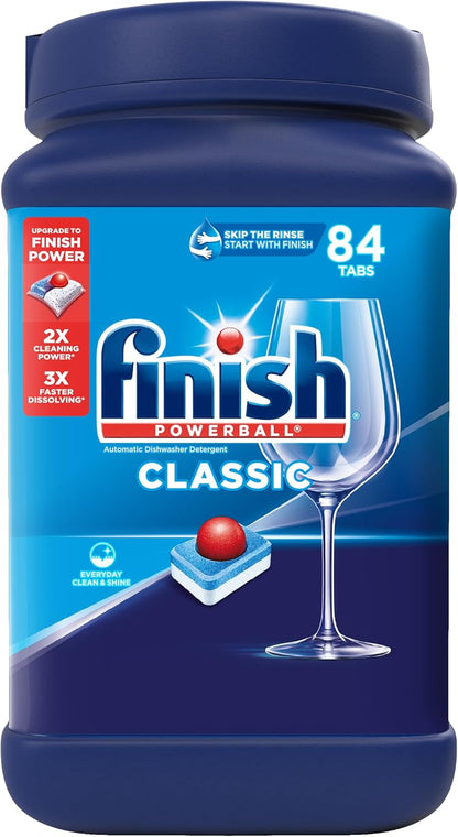 Finish Classic Dishwasher Pods 84 ct. – Family-Safe Suburban Kitchen, No-Touch Dishwasher Detergent Pods
