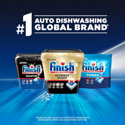 Finish Quantum Dishwasher Pods – Clean Design Condo Kitchen Essential, Single-Use No-Measuring Pods