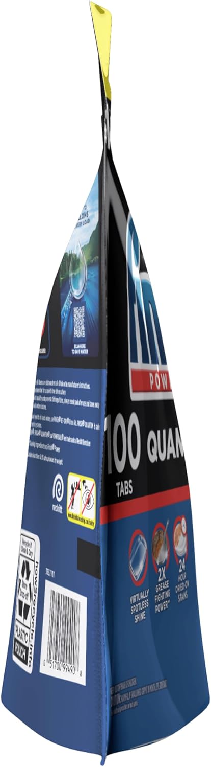 Finish Quantum Dishwasher Pods – Clean Design Condo Kitchen Essential, Single-Use No-Measuring Pods