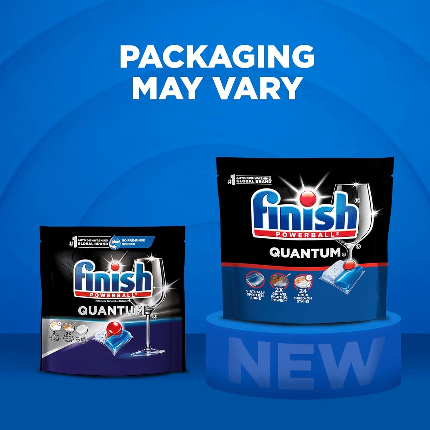 Finish Quantum Dishwasher Pods – Clean Design Condo Kitchen Essential, Single-Use No-Measuring Pods