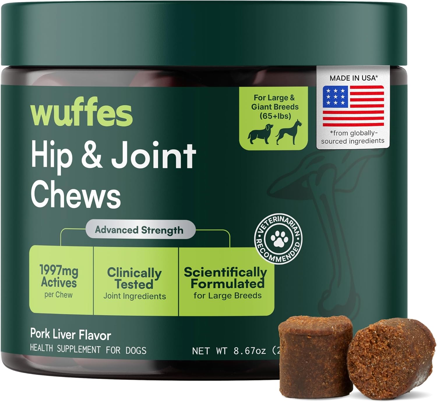 five active ingredients: glucosamine, chondroitin, omega 3, msm, and green lipped mussel