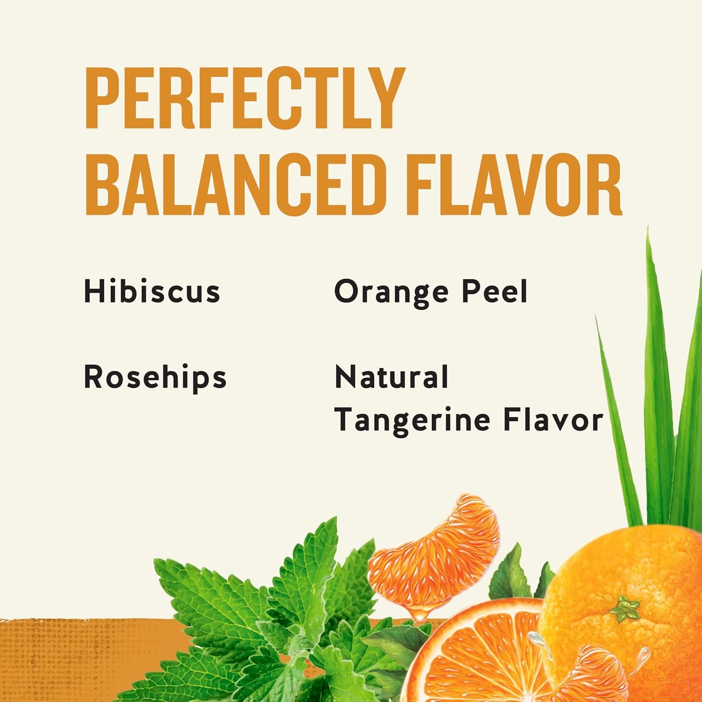 five flavor varieties in the zinger family: tangerine orange, lemon, red (hibiscus-cinnamon), raspberry, and wild berry