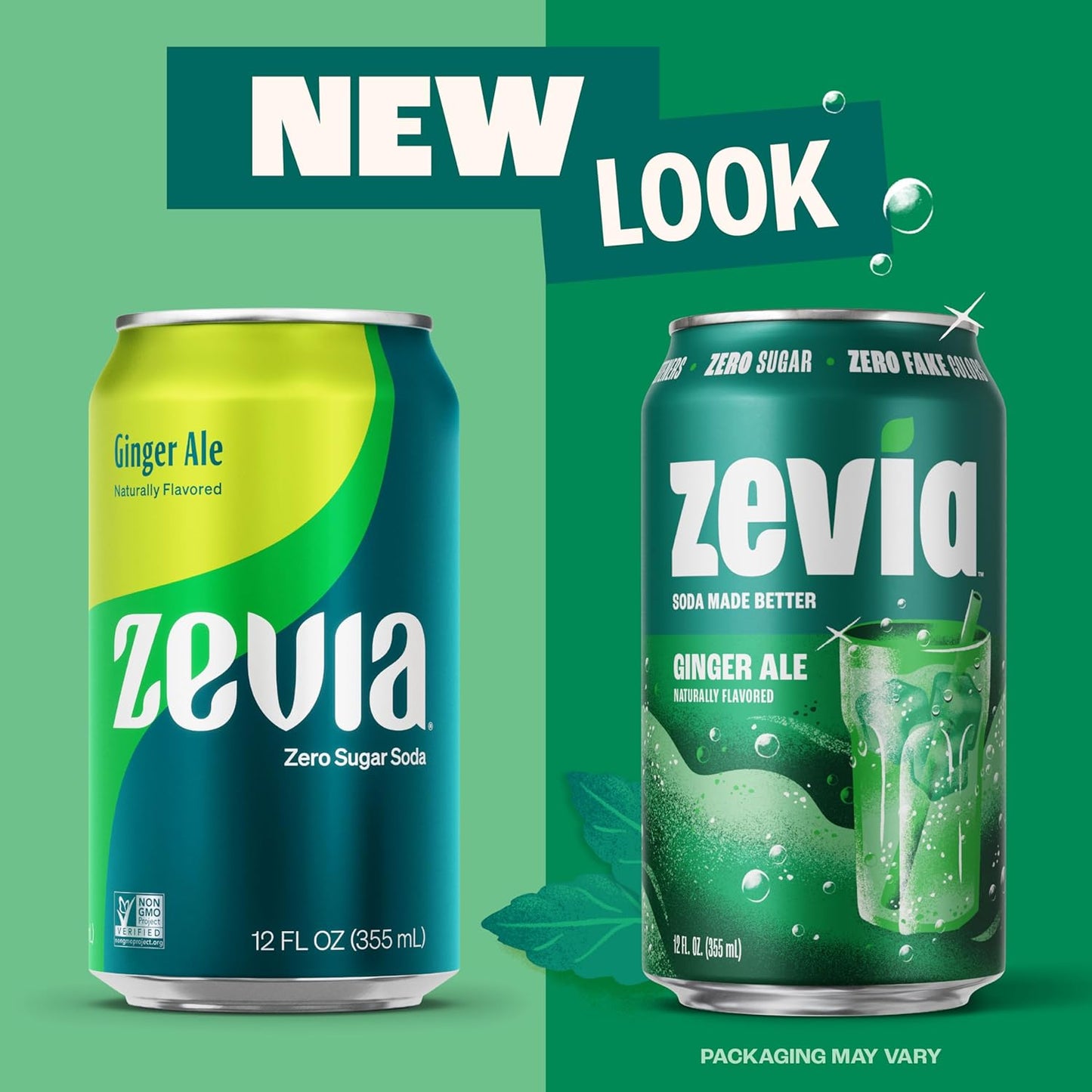 five-ingredient simple formulation (carbonated water, natural flavors, citric acid, stevia, ginger extract)