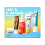 e.l.f. SKIN Best & Obsessed Kit – Vegan Skincare Gift Set for Her, Travel-Size Cleansing Balm, Serum & SPF