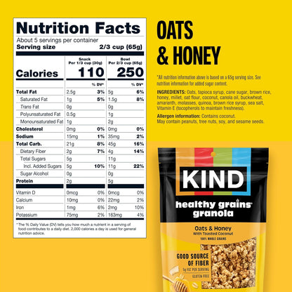 five super grain blend: oats, buckwheat, millet, amaranth, and quinoa