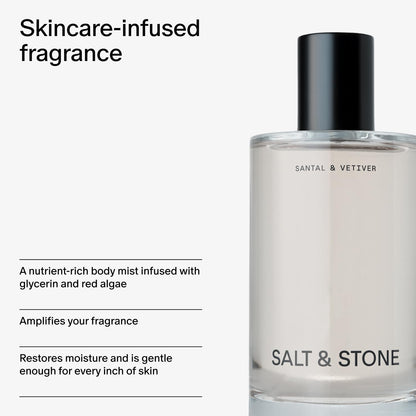 five vegan, cruelty-free scent variants in one product line (santal & vetiver, bergamot & hinoki, black rose & oud, saffron & cedar, neroli & basil)