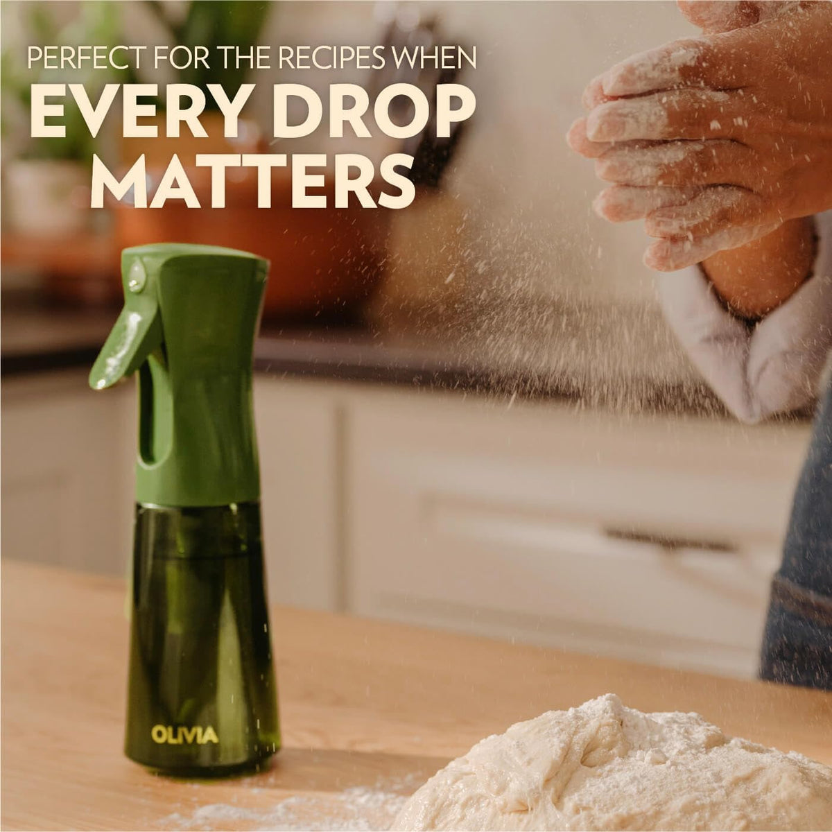 FLAIROSOL OLIVIA SIGNATURE Portable Oil Sprayer – Leakproof Mister for Backyard BBQs and Camping Grills