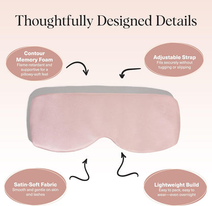 flame-retardant memory foam core with satin-soft outer finish