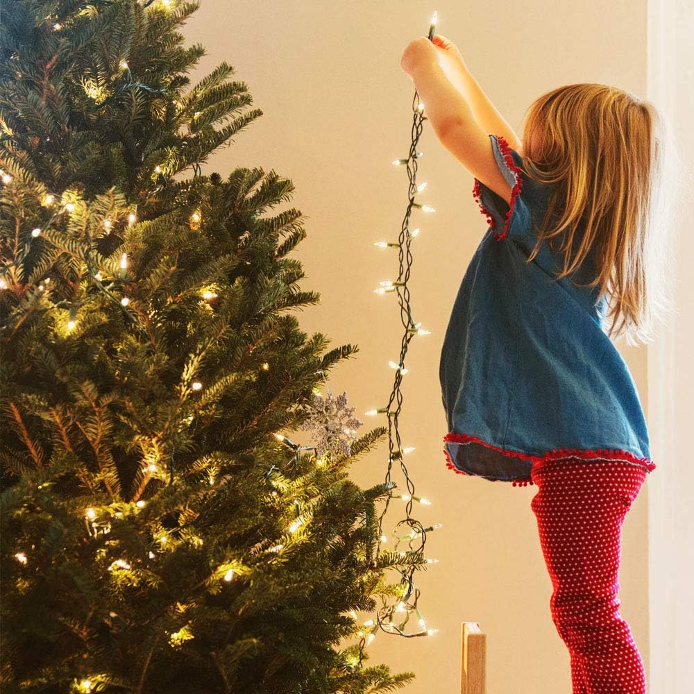 Flameless LED String Lights with 6 Hour Auto Timer and Cool to Touch Bulbs, Safer Alternative to Candles for Home and Patio, Waterproof USB or Battery