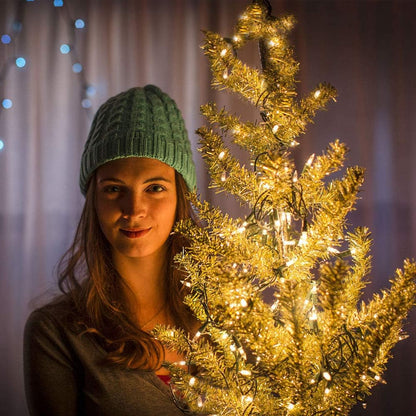Flameless LED String Lights with 6 Hour Auto Timer and Cool to Touch Bulbs, Safer Alternative to Candles for Home and Patio, Waterproof USB or Battery