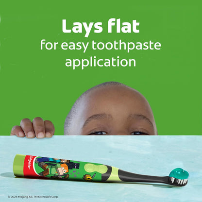 flat lay handle design that keeps bristles elevated off surfaces