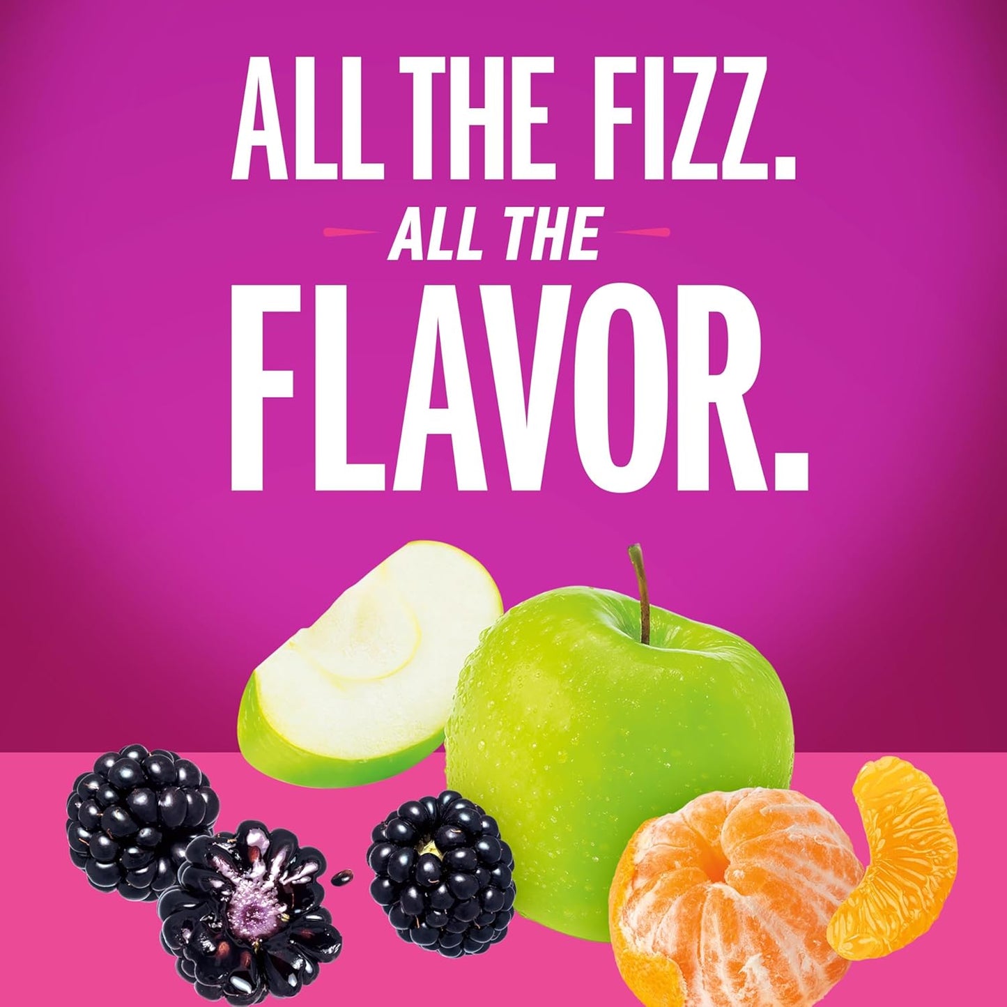 flavor range spanning 11+ skus including blackberry, clementine, apple, grapefruit, pomegranate, peach, cherry lime, mango, strawberry, pineapple, and watermelon