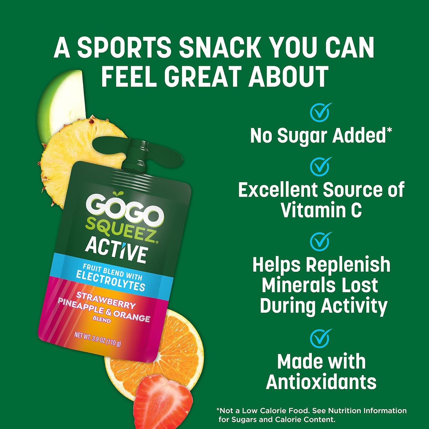 flexible squeeze pouches available in 18-count single box or 36-count value pack, plus an active energy release functional variant