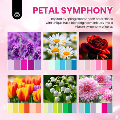 floral nail art stickers and instruction manual bundled in the kit