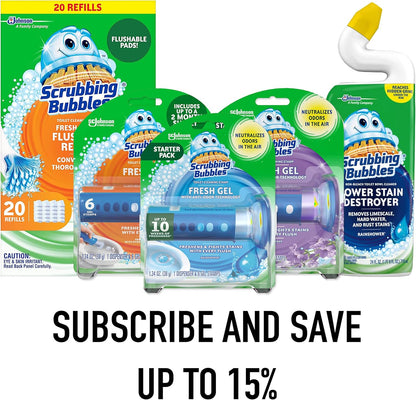 flush-activated gel discs that release freshness on every flush