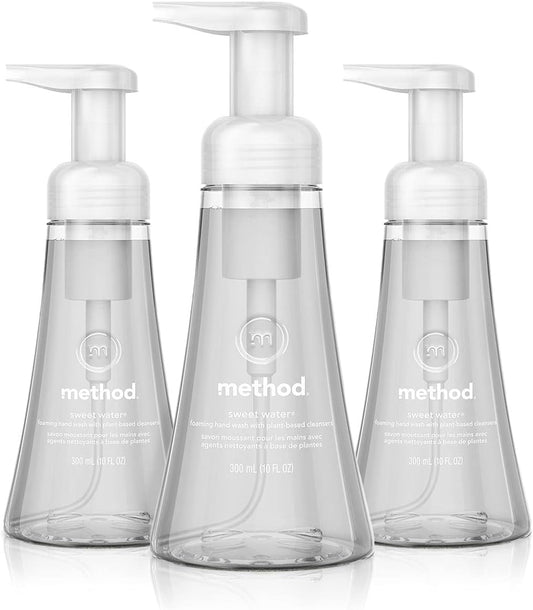 foaming pump-bottle dispenser that pre-lathers soap for a quick, mess-free wash