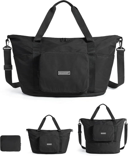 foldable design that collapses into a 7x10 inch storage pouch