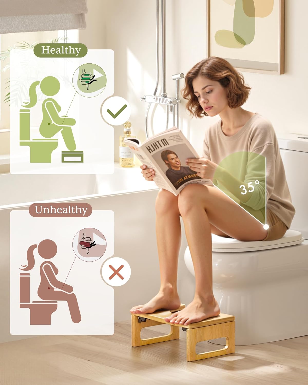 foldable design with 4 premium metal hinges for compact storage