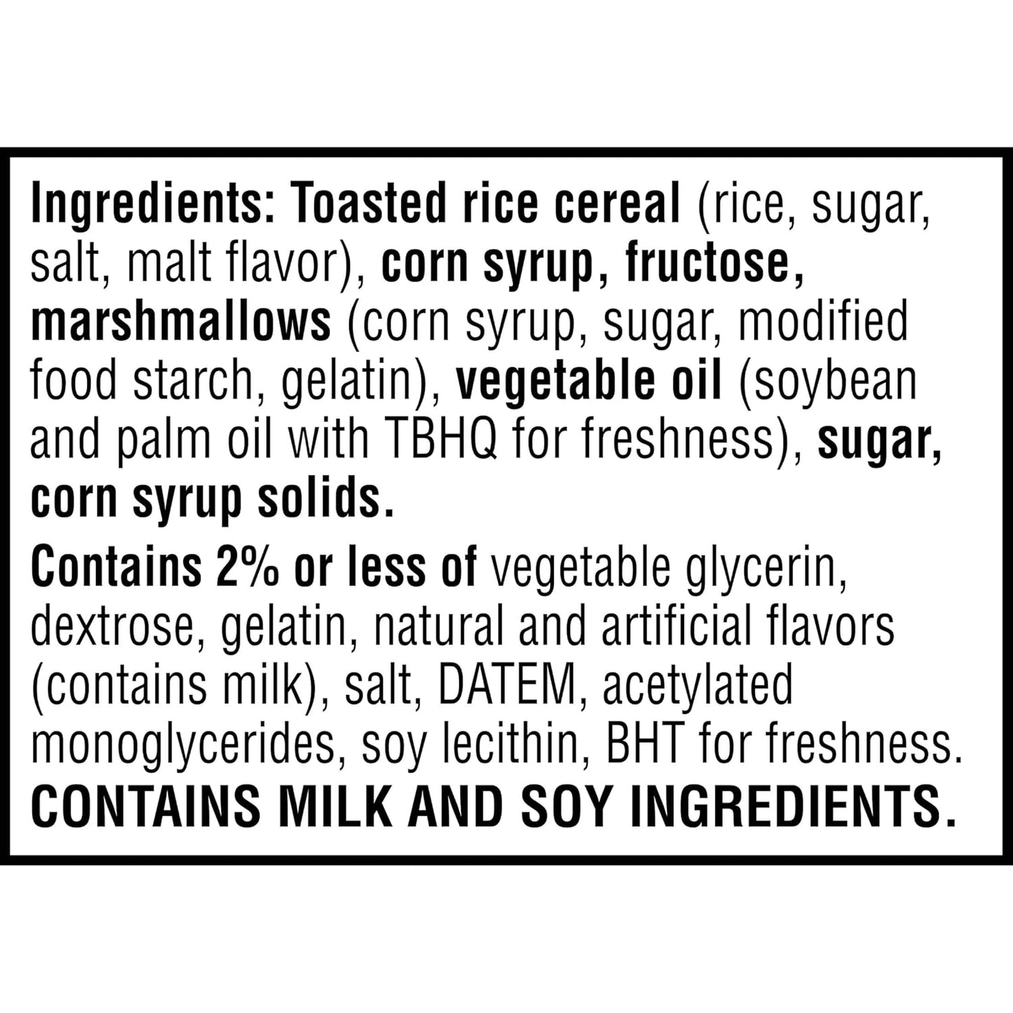 folded mini marshmallows layered into thick puffed rice cereal base