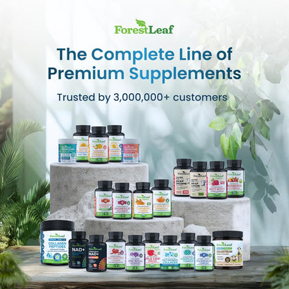ForestLeaf Collagen Peptides Powder - Anti-Aging Beauty Supplement for Women, Daily Self-Care Ritual for Hair Skin and Nails