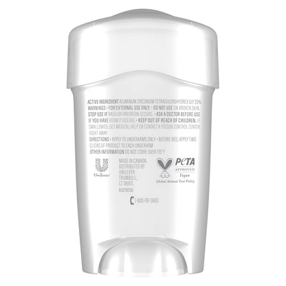 formulated with 1/4 moisturizers for underarm skin conditioning