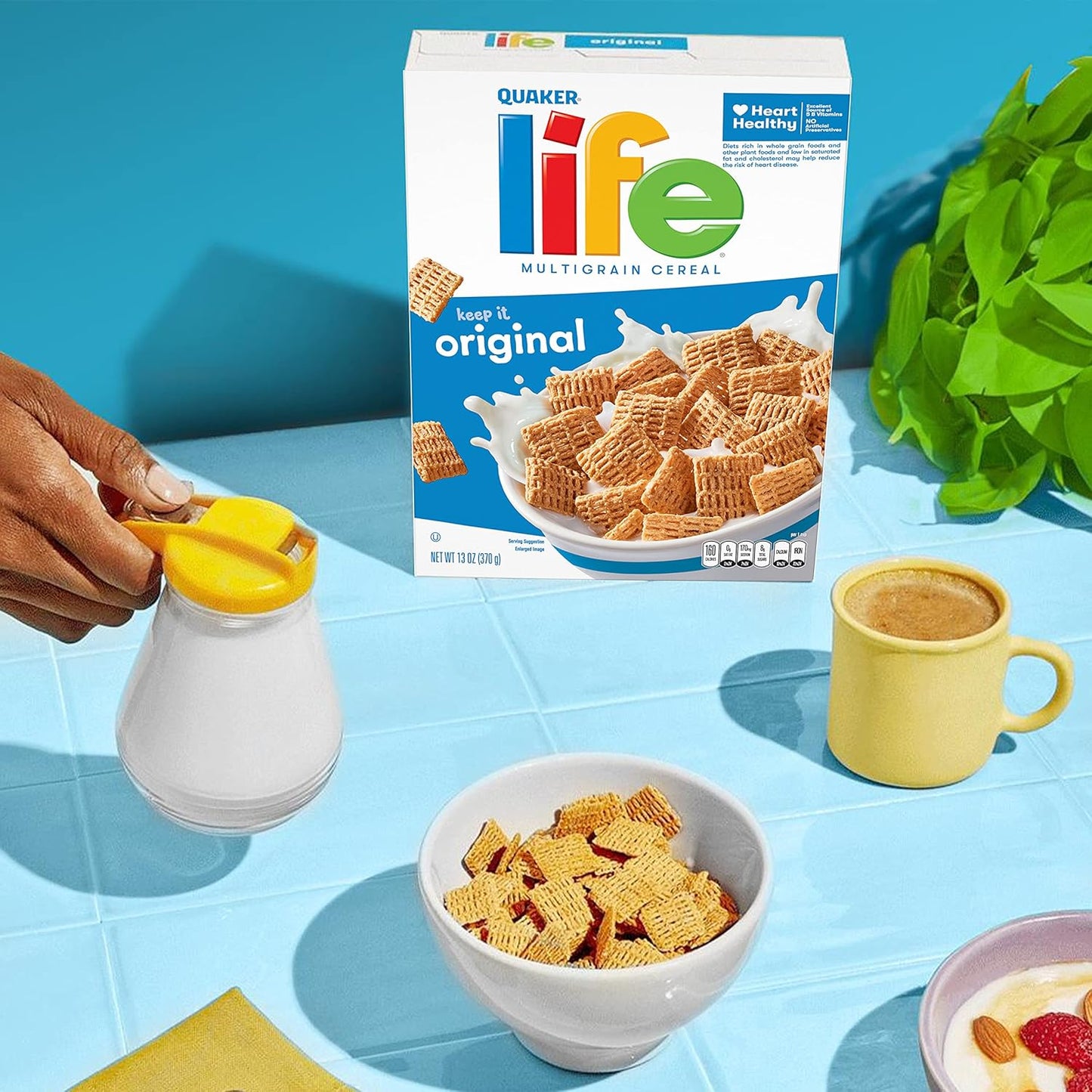 fortified with calcium, iron, zinc, and essential b vitamins