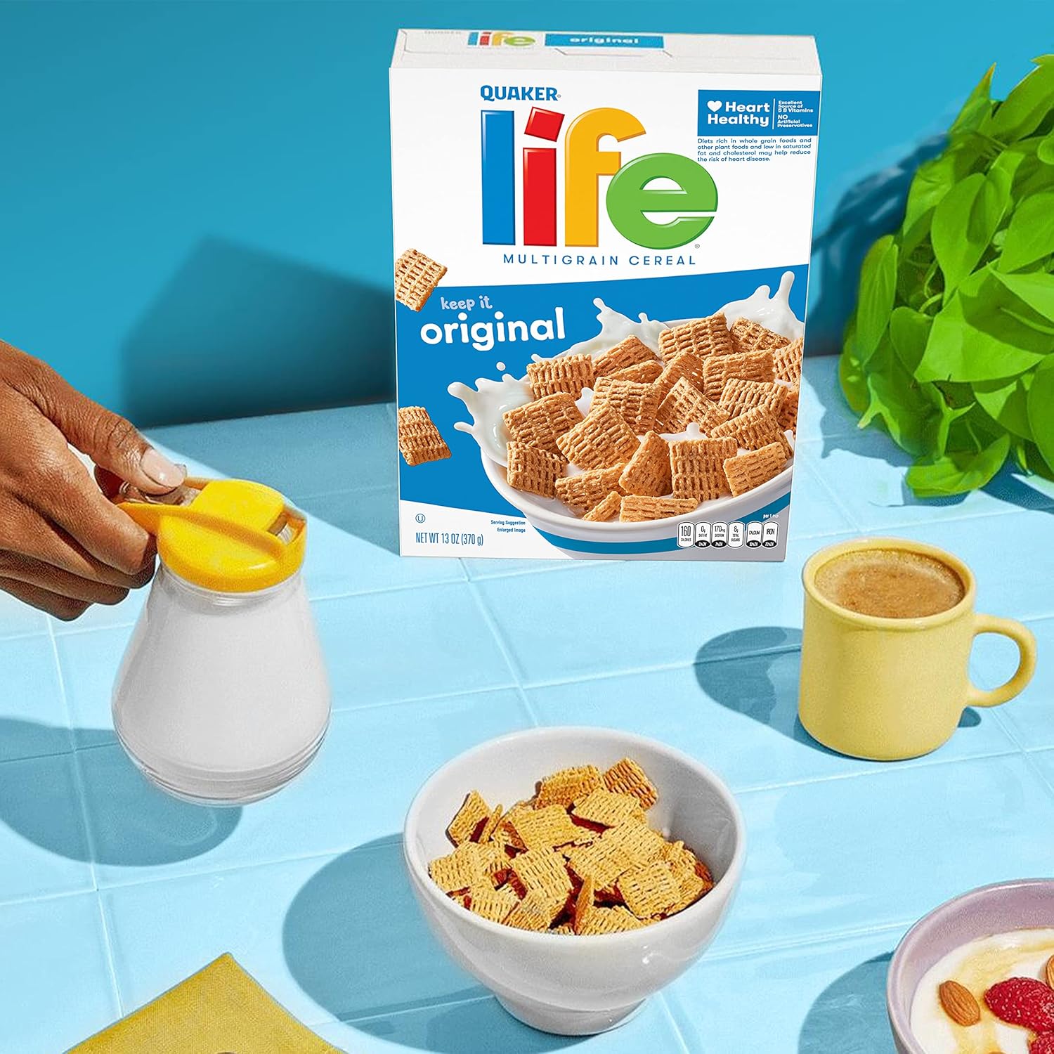 fortified with calcium, iron, zinc, and essential b vitamins