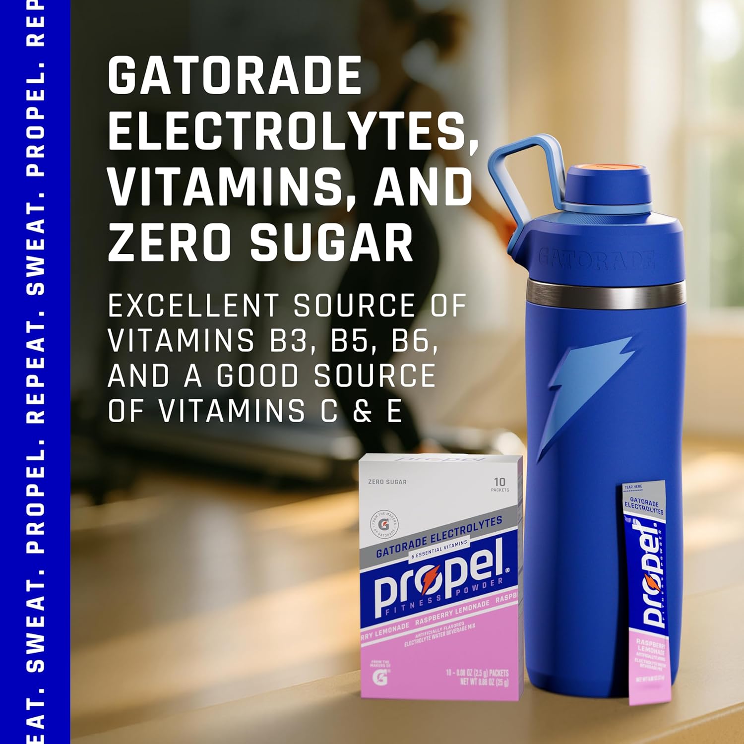 fortified with vitamins c, e, b3, b5, b6, and b12 for functional nutrition