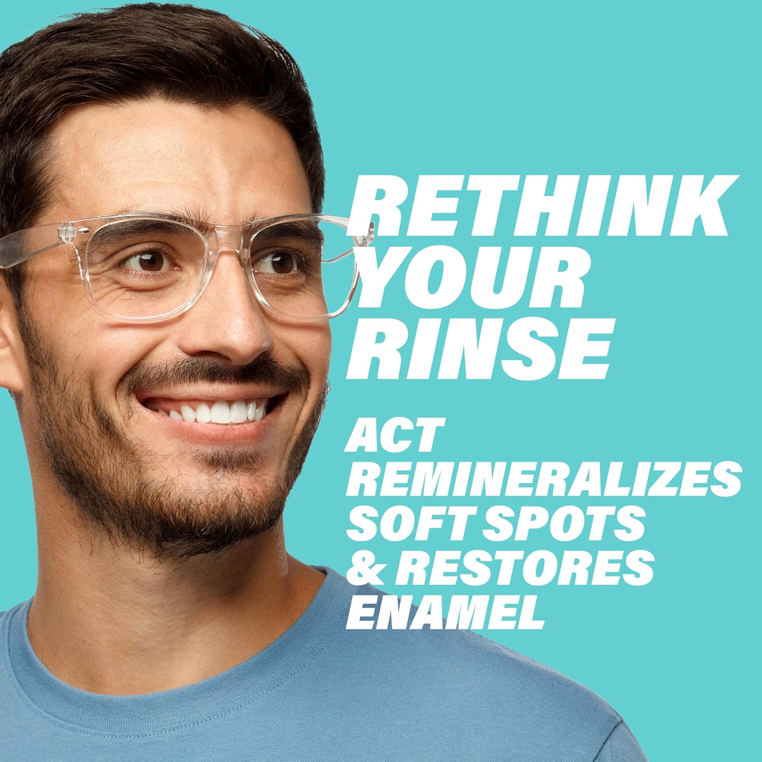 four combined benefits: enamel strengthening, soft spot remineralization, cavity prevention, breath freshening