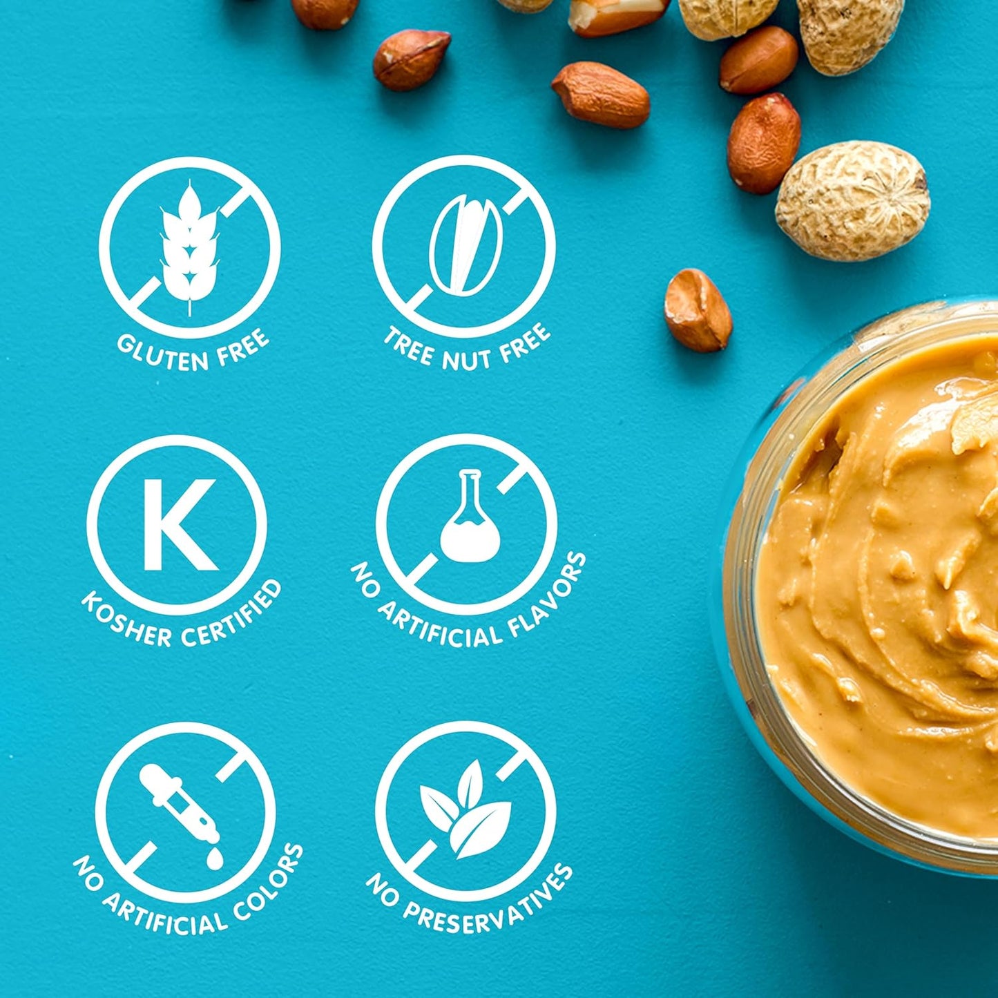 four-ingredient recipe: roasted peanuts, sugar, hydrogenated vegetable oil, salt