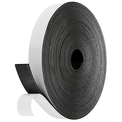 Fowong Foam Weather Stripping – Study Nook and Garage Office Soundproofing Seal, Self-Adhesive Door Frame Insulation, White