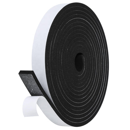 Fowong Foam Weather Stripping – Study Nook and Garage Office Soundproofing Seal, Self-Adhesive Door Frame Insulation, White