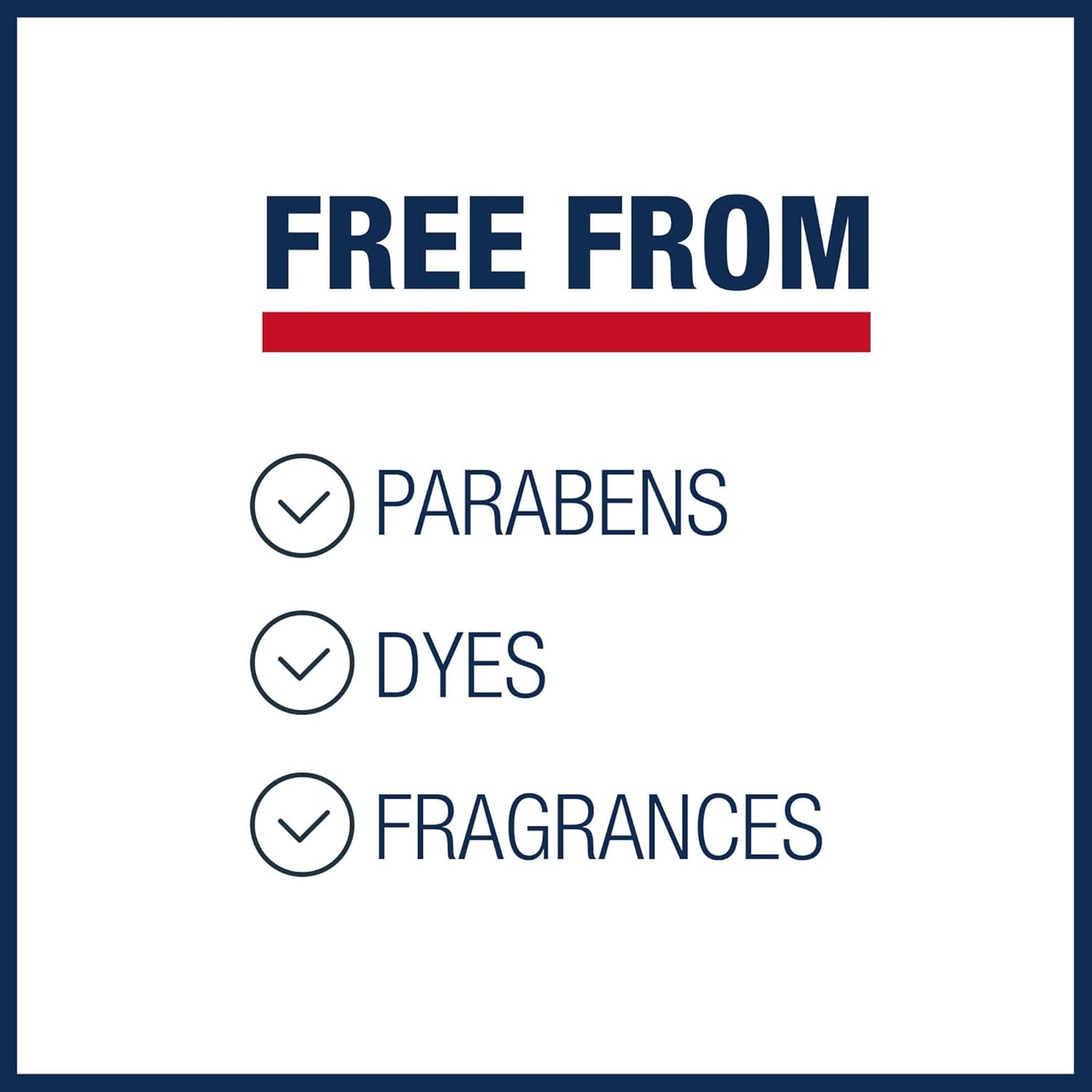 fragrance-free and paraben-free, formulated for sensitive skin