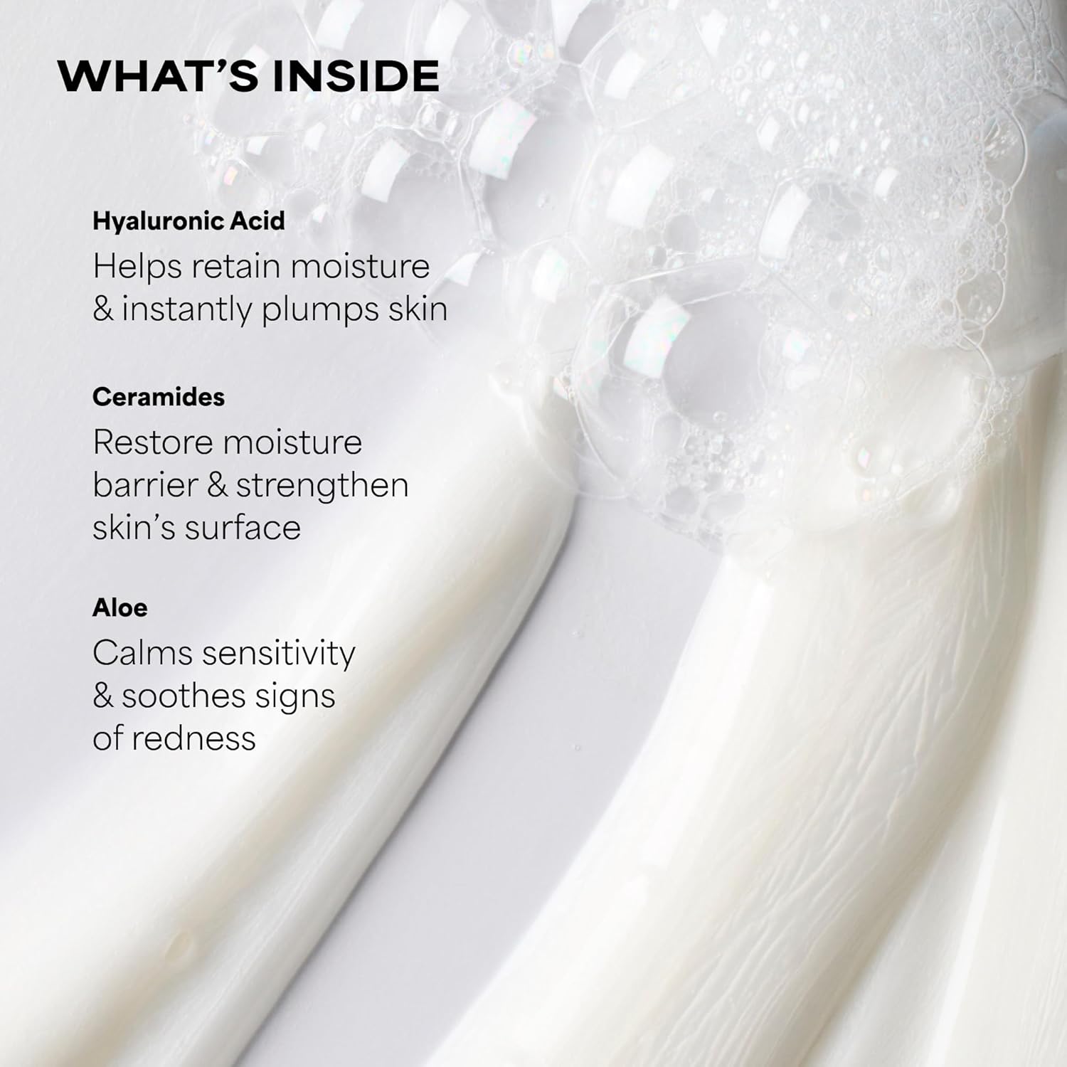 fragrance-free, non-abrasive formula that protects the skin barrier