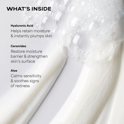 fragrance-free, non-abrasive formula that protects the skin barrier