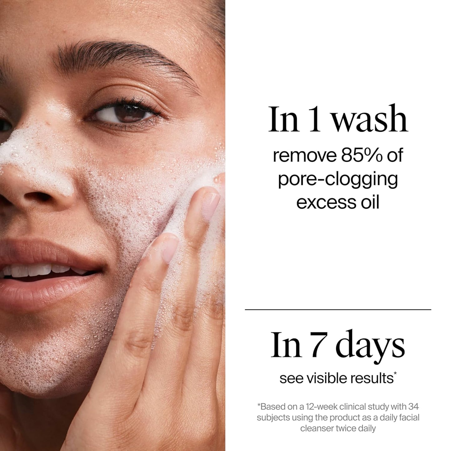fragrance-free, non-comedogenic, residue-free formula in a 9.1 fl oz bottle