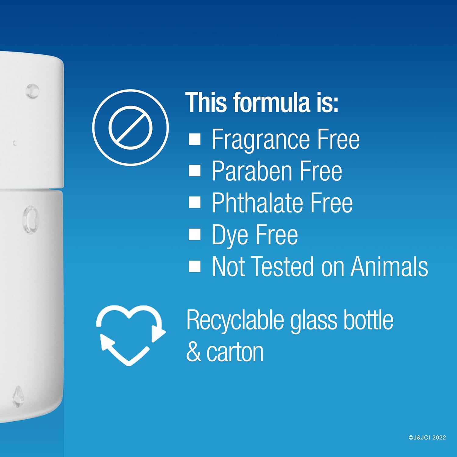 fragrance-free, paraben-free, phthalate-free, and dye-free formula