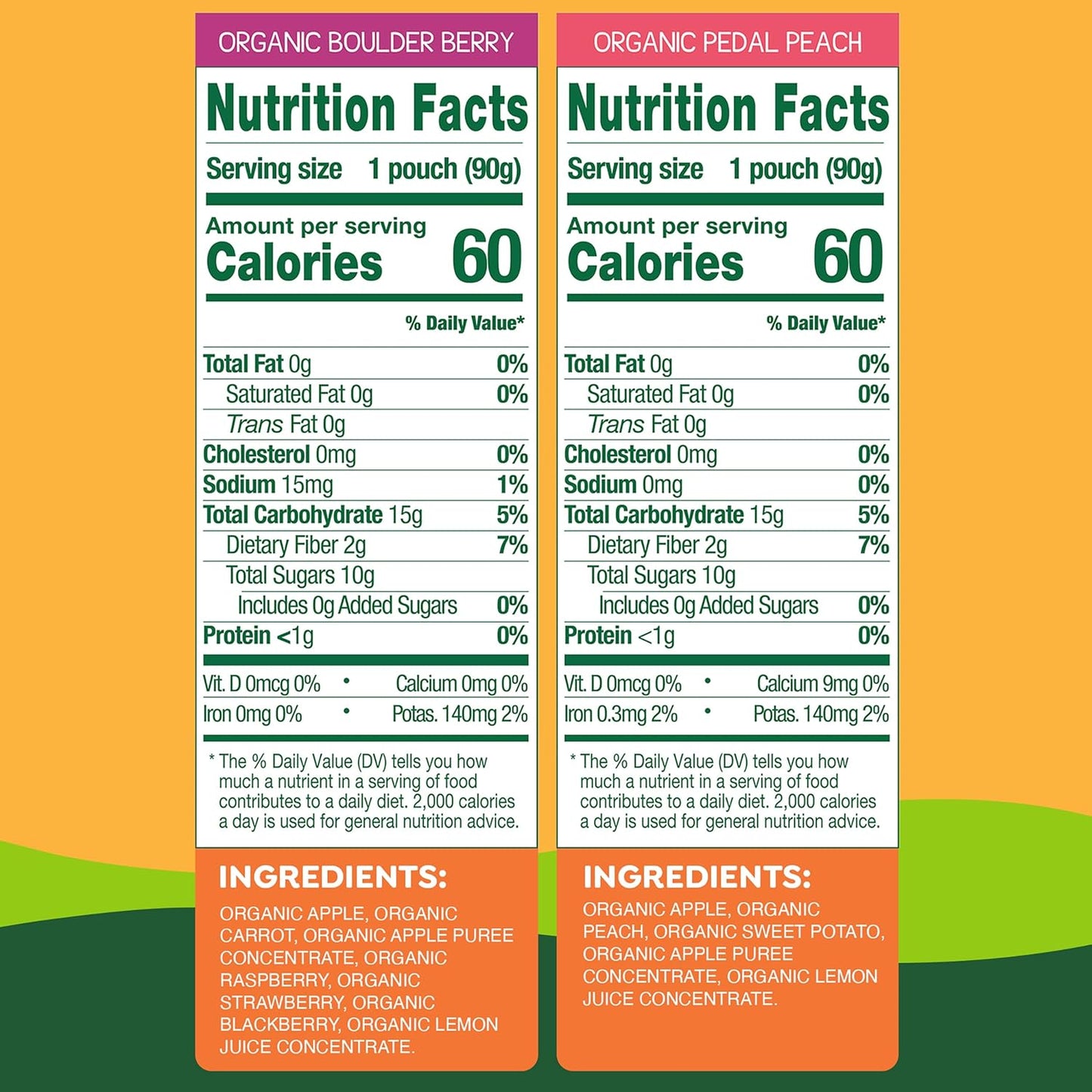 free from all 9 major allergens plus bpa-free pouch construction