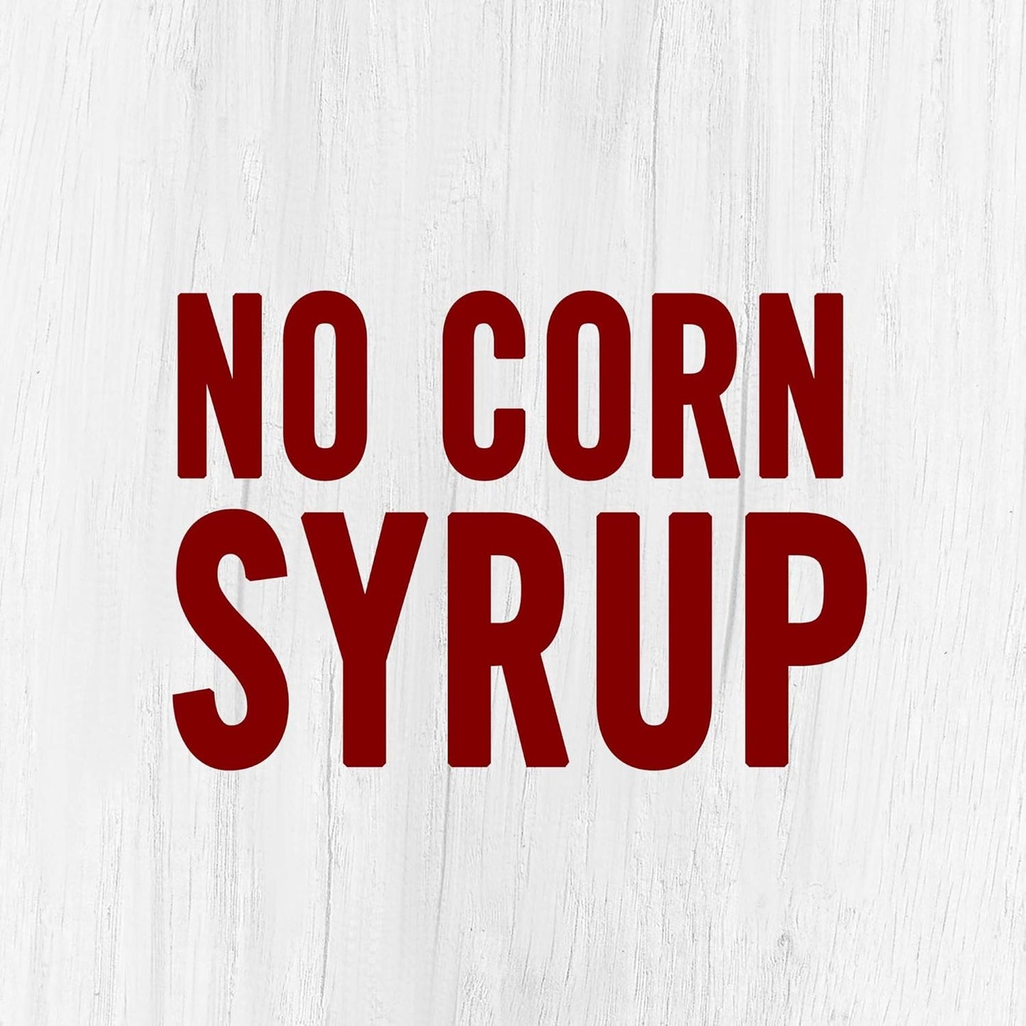 free from corn syrup, artificial flavors, and artificial colors