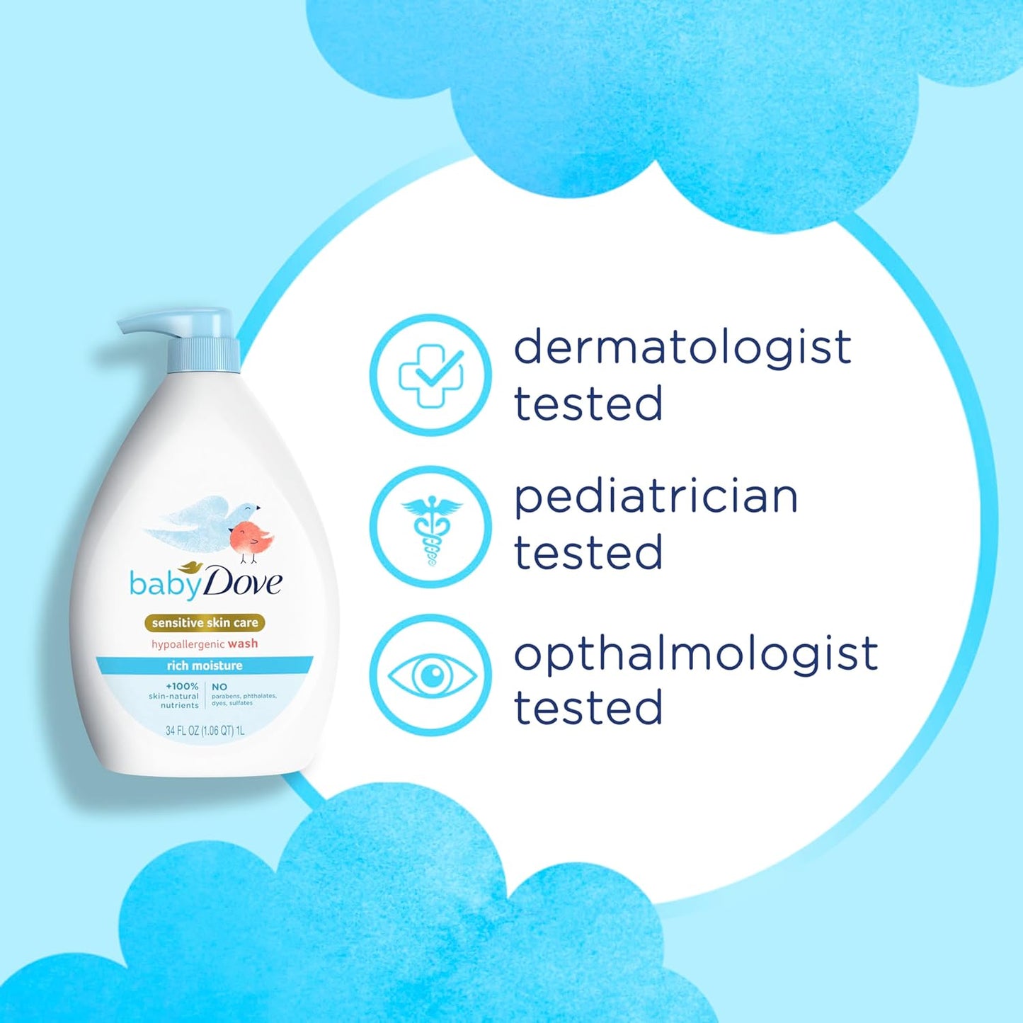 free-from formulation: no dyes, parabens, sulfates, or phthalates