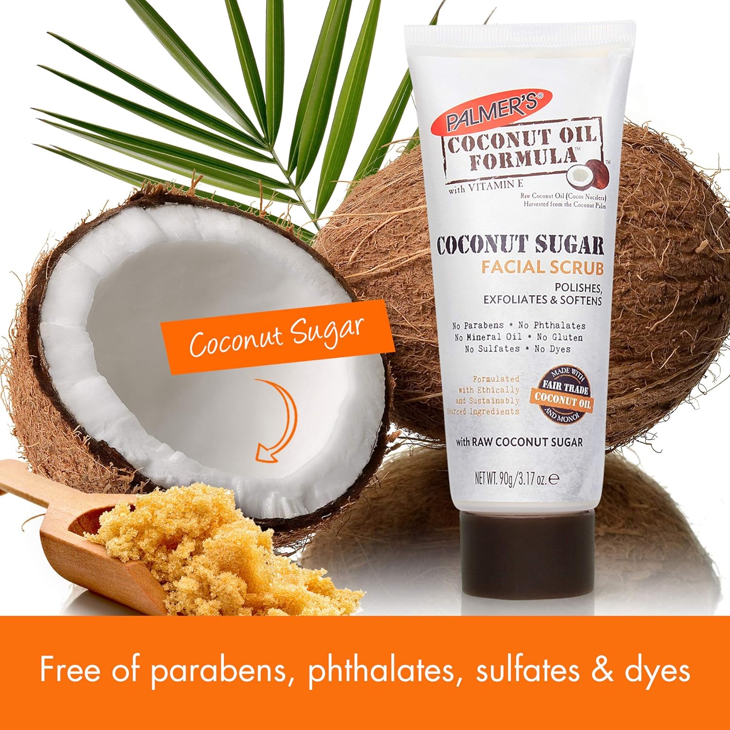 free-from formulation: no parabens, phthalates, mineral oil, sulfates, gluten, or dyes