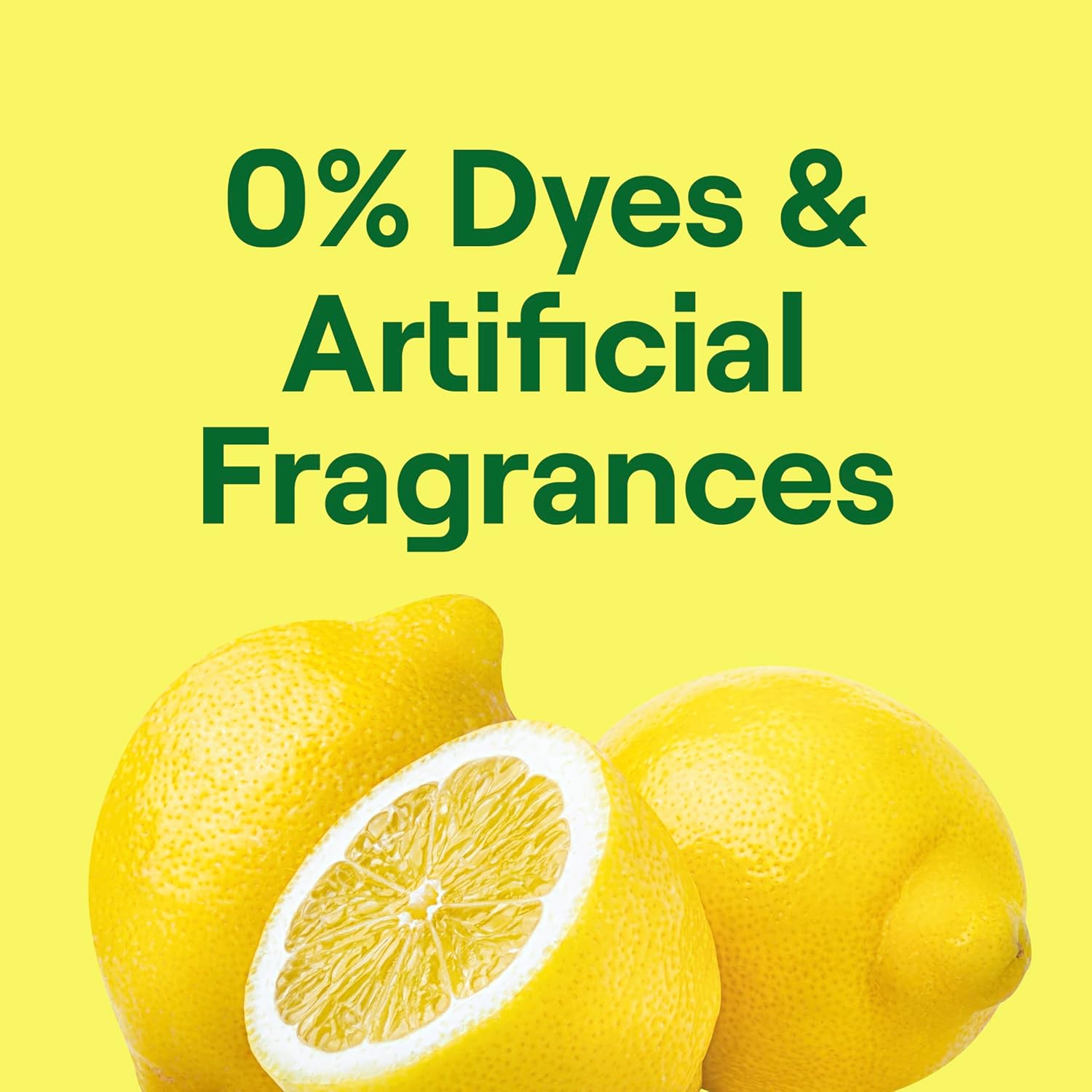 free of chlorine bleach, phosphates, synthetic dyes, and synthetic fragrances