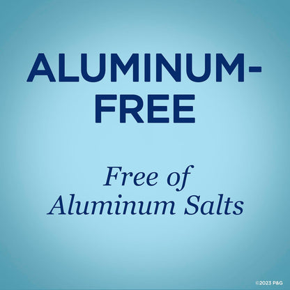 free of parabens, dyes, talc, and baking soda