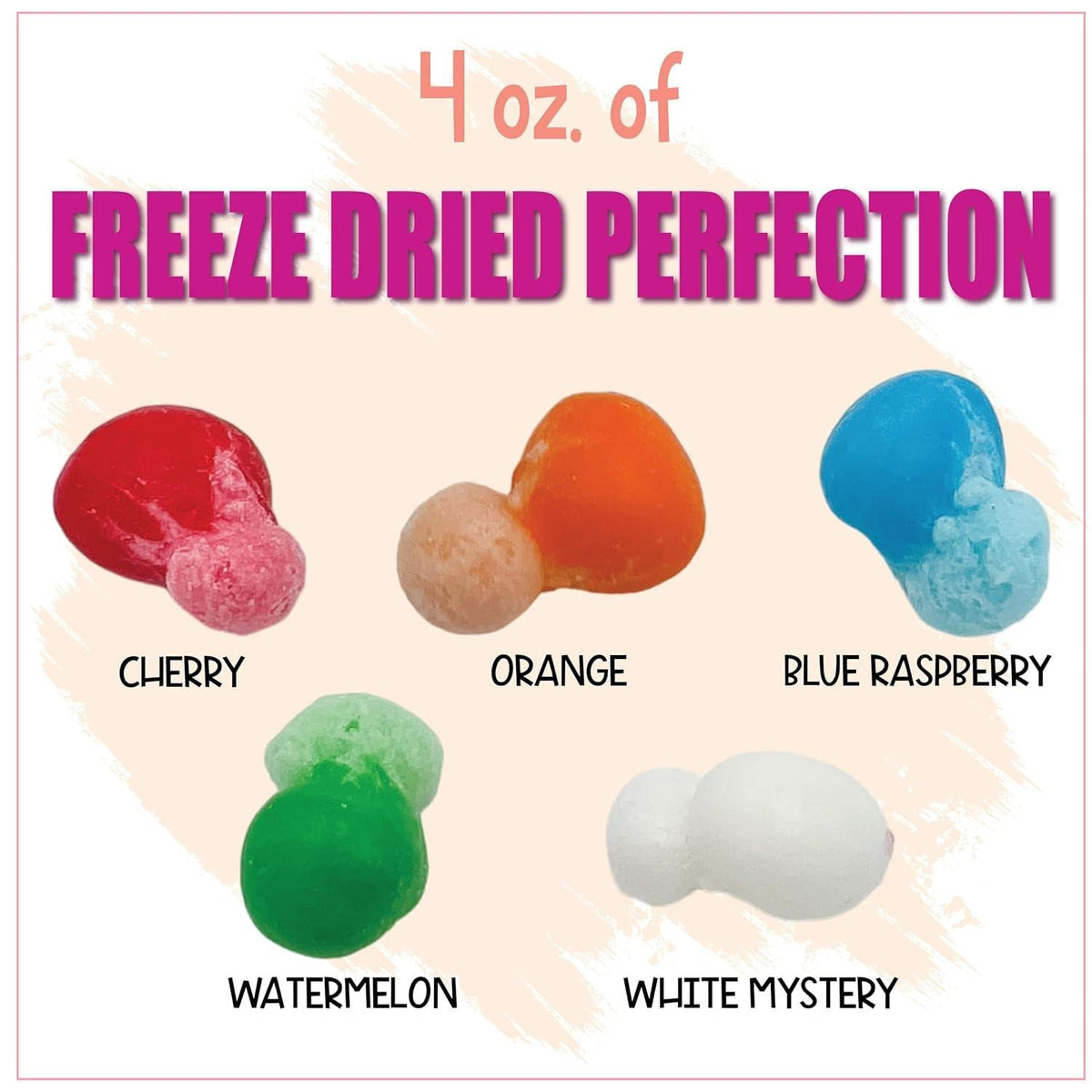 Freeze Dried Air Taffy Crunch Candy – Unique Birthday Gift for Her, Gourmet Sour Treat Variety Pack