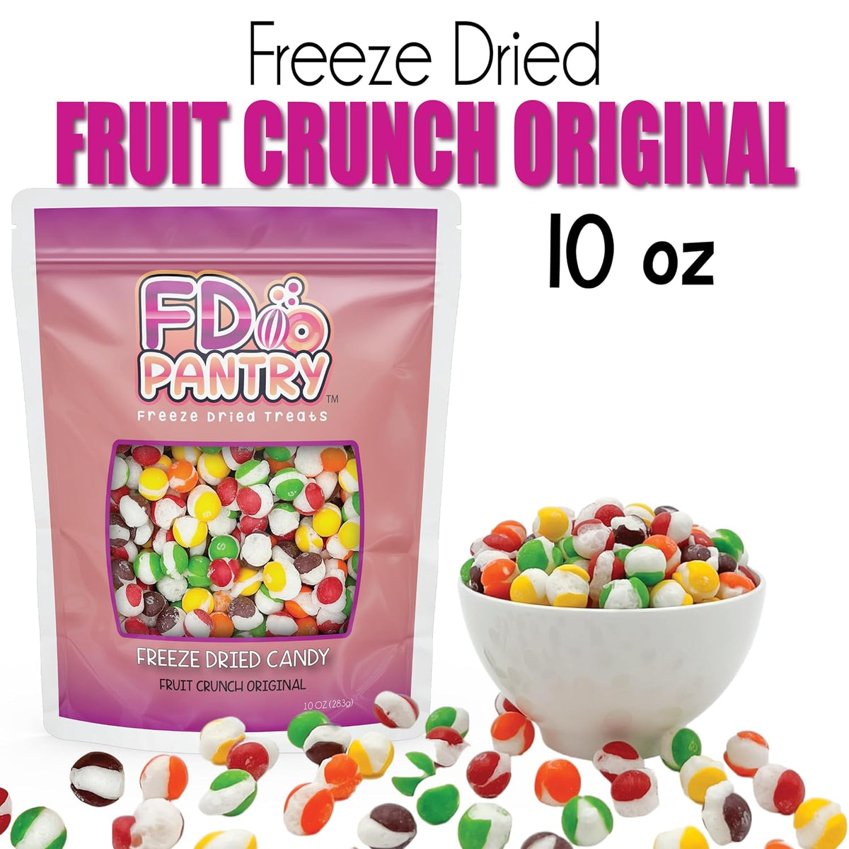 Freeze Dried Original Candy 1lb Bag – Lunchbox Treat and After-School Snack Kids Love to Crunch