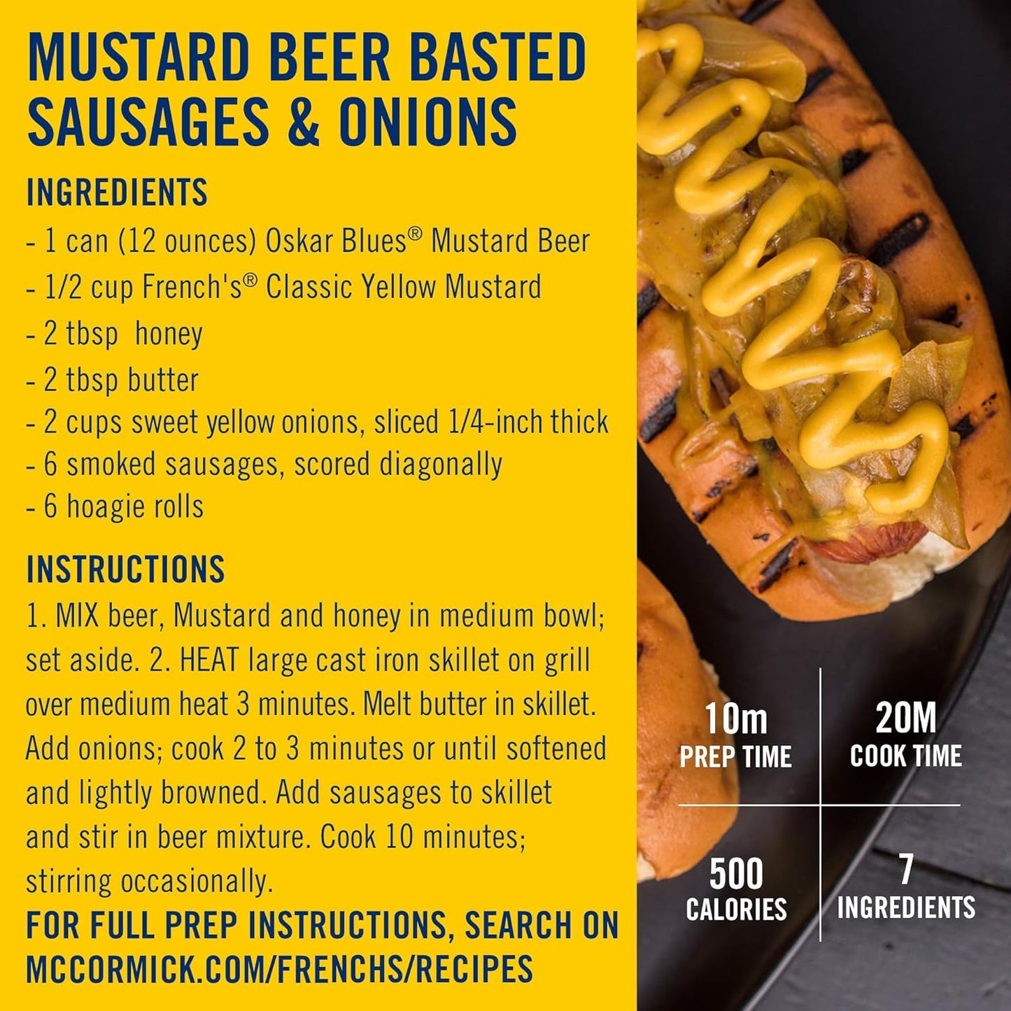 French's Classic Yellow Mustard – Backyard BBQ & Tailgate Squeeze Bottle for Burgers, Brats & Hot Dogs, 14 oz